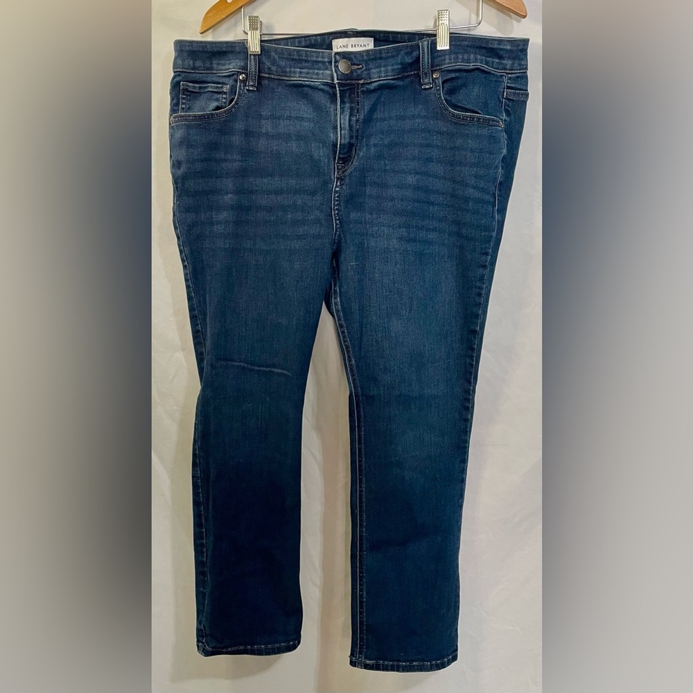 Lane Bryant Blue Straight Leg Jeans Classic Denim